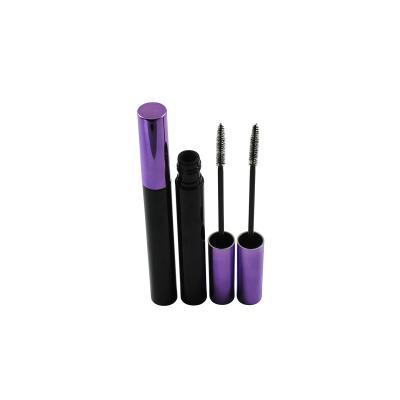 China TM-M1023 10ml mascara container gold purple-cap cosmetic private label empty shiny plastic bottle custom package for mascara for sale