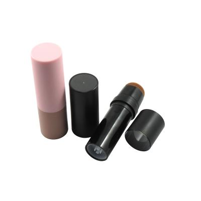 China TM-LP2604 Cosmetics Base Lipstick Plastic Empty Cosmetic Container Tube Private Logo Package For Base With Brush for sale