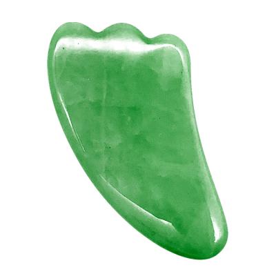 China Anti-Puffiness Jade Quartz Gua Sha 2020 Hot Sale Rose Quartz/Natural Aventurine Jade Stone Handheld Massager Scraping Beauty Tool for sale