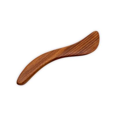 China 2020 New Arrival Natural Anti-Blister Wood Gua Sha Spoon Shaped Portable Verawood Body Massage Scratching Tool for sale