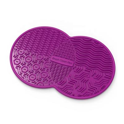 China TPR Make Up Brush Cleaning Mat Professional Manufacturer TPR 19*12*0.6cm Make Up Brush Tools for sale