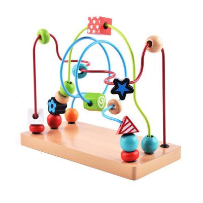 China Play Toys Early Learning Wooden Toy Four Styles Around The Bead for sale