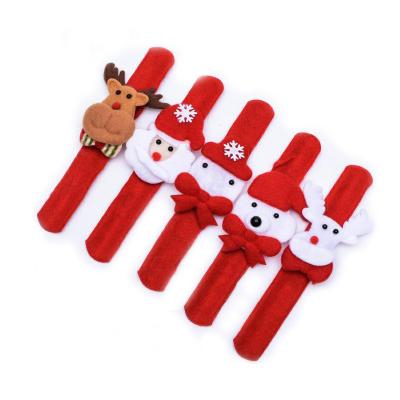 China Wholesale Bracelet Santa Snowman Buckle Circle Hand Ring Pops Christmas Decorations Game Toys for sale