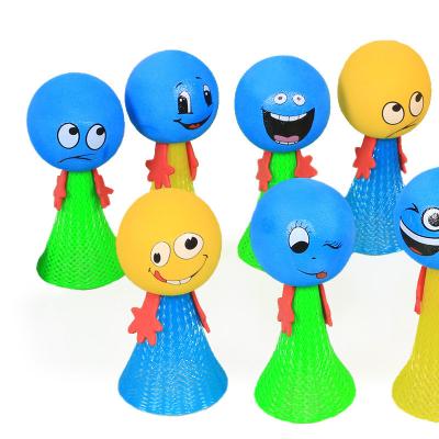 China Eco-friendly Funny Plastic Jumping Toy Spring Bounce Toy for sale