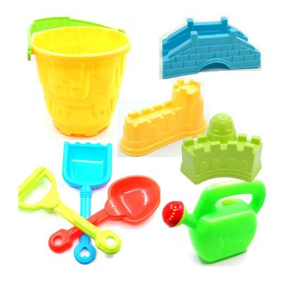 China Plastic Toy Summer Bucket Beach Sand Castle Casts Toy Beach Sand Toy Set for sale