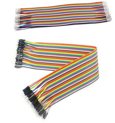 China Standard 30CM Male To Male 40P Dupont Wire / Cable / Color Breadboard Line Dupont Jumper Wire for sale