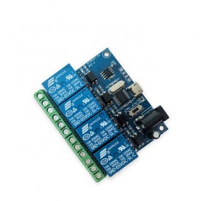 China LCUS-4 Type 4 Way USB Relay Module USB Control Switch USB Computer Smart Switch LCUS-4 LCUS-4 for sale