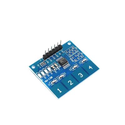 China 4-channel capacitive touch switch digital touch sensor module TTP224 TTP224 for sale