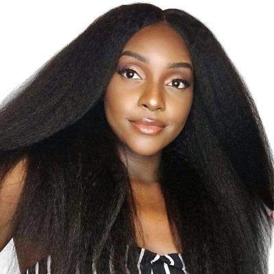 China Yaki 4X4 Full Lace Wig Curly Straight Hair Lace Front Wig Brazilian Peruvian Lace Closure For Women for sale