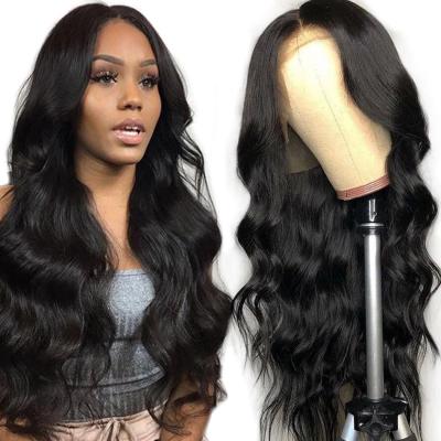 China New Arrival Hd 40 Inch Full Body Wave Lace Front Human Hair Wig Brazilian Cuticle Aligned Hd Transparent Lace Wig Full Body Wave Wig for sale