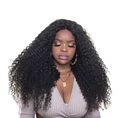 China Factory Price Indian Curly Kinky Curly 360 Full Lace Wigs Virgin Hair 360 Lace Wig Hair Full Pre Plucked 150 Density Lace Wigs for sale