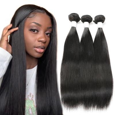 China Straight Virgin Hair 40 Wave Long Silky Straight Vietnamese Hair Extensions Lace Closures 50 Inch Real Hair Bundles for sale