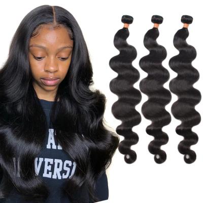 China Cheap Wholesale Body Wave Double Machine Virgin Virgin Hair Weft Bundles Soft 100% Brazilian Human Hair Extensions for sale