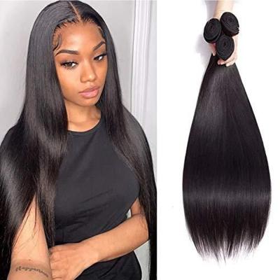 China Silky Straight Malaysian Hair Bundles Frontal Straight Wave Hair Bundles With Closure Brazilian Hair Bundles Seller for sale