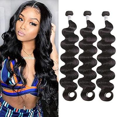 China Body Wave Hair Body Wave Bundles Natural Remy Extension Body Wave Hair Bundles With Headband 100% Virgin Hair Bundle for sale