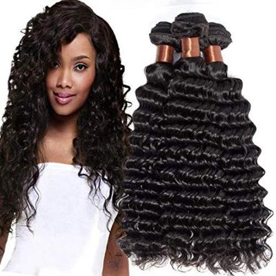 China Wholesale Raw Brazilian Virgin Deep Wave Cuticle Aligned Hair Wigs 50 Inch Deep Curly Hair Bundles Human Hair Lace Front Extensions for sale