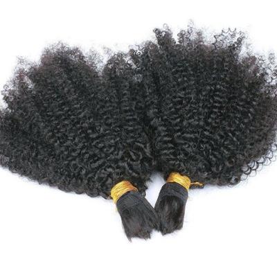 China High Quality Natural Afro Wave Hair Extensions Grade 11a Afro Curly Hair Bundles , Curly Bundle Afro Curly Hair for sale