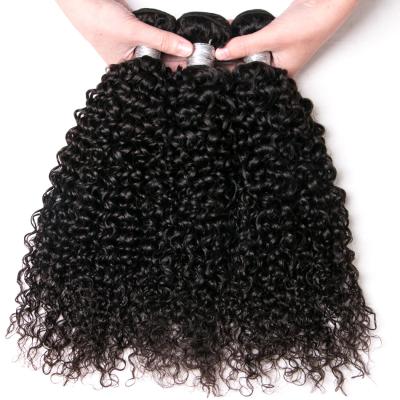 China High Quality Kinky Curly Malaysian Kinky Curly Hair Bundles 100% Hair Weaves Natural Black Curly Hair Extensions for sale