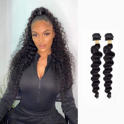 China Cheap Price 10a LOOSE DEEP WAVE Hair Bundles With Closure Hair Extensions Dubai Loose Deep Indian Hair Bundles With Closure Free Shipping for sale