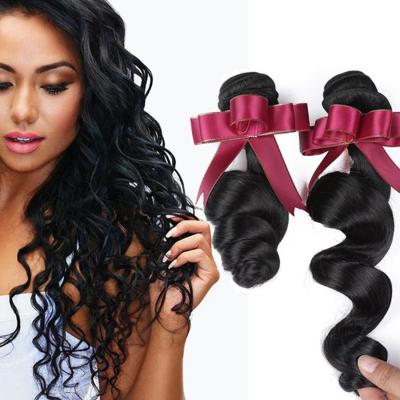 China Indian Remy Hair 12a Loose Wave Grade 11 Bundles With Closure , 30 Inch Cuticle Aligned Brazilian Loose Wave Hair Bundles for sale