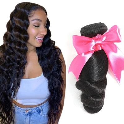 China Loose Wave Straightening Malaysian Wholesale Human Hair Extensions Nature Bundles 100% Product Hair Bundles Loose Wave Color Malaysian for sale