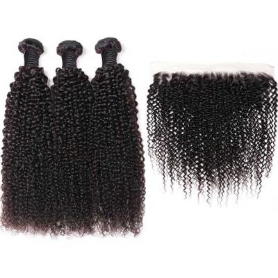 China High Quality Curly Double Loop Machine Hair Weft Extension, Raw Indian Virgin Hair Wholesale Vendors, 30 40 Inches Curly Hair Bundles for sale