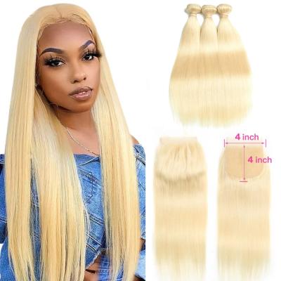 China Best Quality Silky Straight Wave 28 30 Inch Straight Bundle Hair Extension 100% Human Hair Weave Bundles 613 Blonde Remy Indian Hair Color for sale