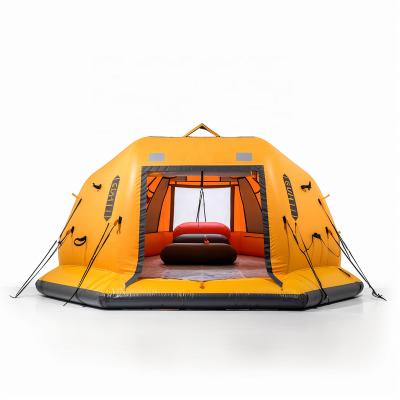 China New Fashionable Custom Spacious Inflatable Water Entertainment Tent Camping Tent Automatic Floating Outdoor Dome On Water for sale