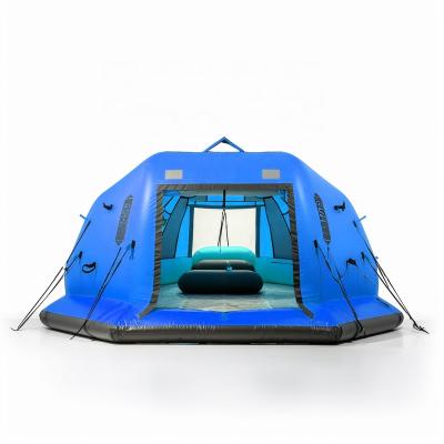 China New Water Entertainment Floating Fashionable Custom Other Camping Tents Lake Floating Inflatable Tent Water Resistant Inflatable Tent On Water for sale