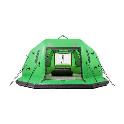 China New Fashionable Water Entertainment Floating Custom Inflatable Tent For Tourists Tent Equipment Water Base Camping Automatic Tent On Water for sale