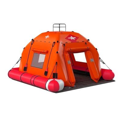 China New water entertainment canvas outdoor waterproof floating camping tent inflatable tent fashionable custom waterproof outdoor camping tent on water for sale