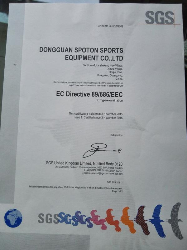 CE EN1077 - Dongguan Spoton Sports Equipment Co., Ltd.