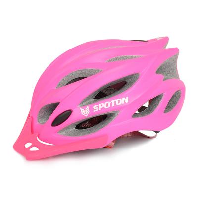 China Red Bike Riding Helmets / Female Bike Helmets 54Cm - 61Cm Head Girth for sale