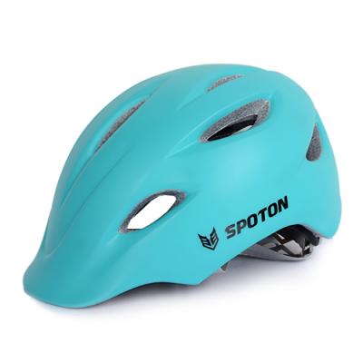 China Children Full Face Bicycle Helmets Blue PC Shell Customized Logo Printed for sale