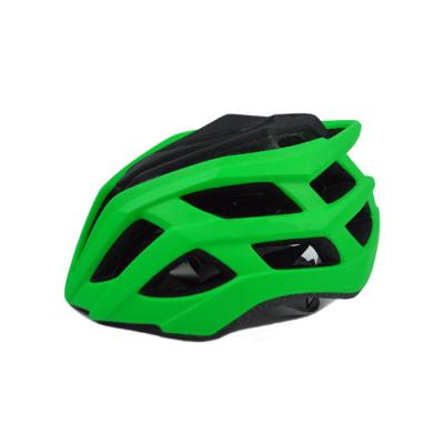 China Green Road Bike Helmet / Road Cycle Safety Helmets Removable Visor for sale