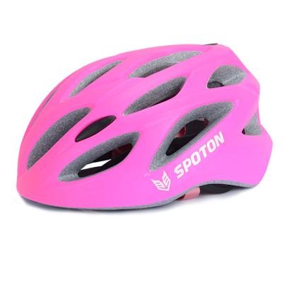 China Children In Mold Helmet Mesh Lining , Pink Bicycle Safety Helmets for sale