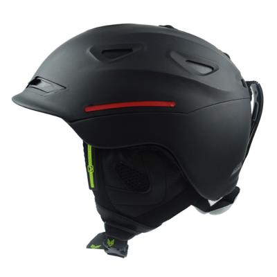 China Cascos de los hombres de Shell de la PC del ABS/casco de esquí los 58CM - los 61CM de la nieve del esquí del negro en venta