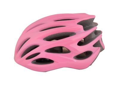 China PC Pink Bike Riding Helmets Adult Unique 197g With Washable Liner for sale