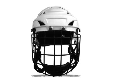 China Plastic Injection Mould Youth Football Helmets With EVA Lining Stainless Steel Face Mask for sale