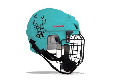 China 14 Holes Ventilation Boys Football Helmet With Stainless Steel Face Mask for sale