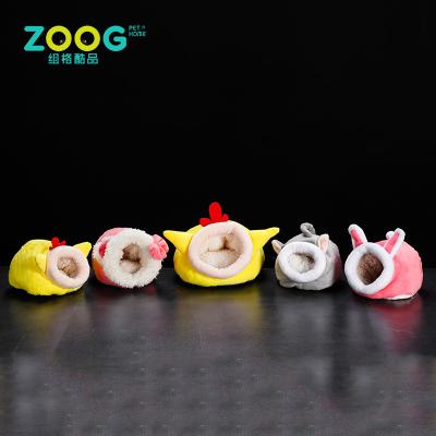 China Cute Soft Rabbit Rabbit Rat Hamster Bed Cartoon Viable Cotton Small House Sleeping Nest for sale