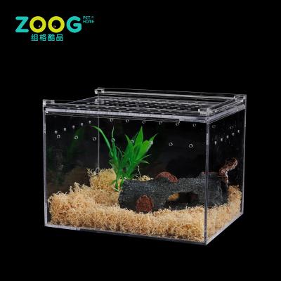 China Viable Hot Selling Custom Small Transparent Acrylic Snake Reptile Cages for sale