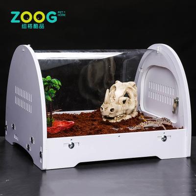 China Breathable Acrylic Reptile Mini Greenhouse Container Amphibians Larvae Amphibians Container Lizards Scorpions Lizards Chameleon Habitat Cage for sale