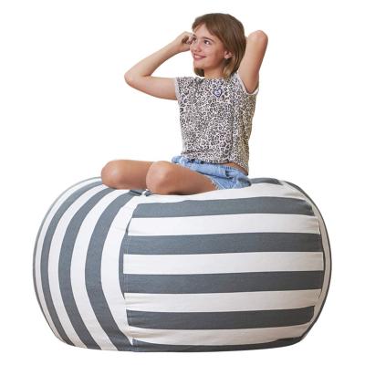 China Large Laid Plush Toy Storage Bean Bag Chair Blanket For Kids for sale