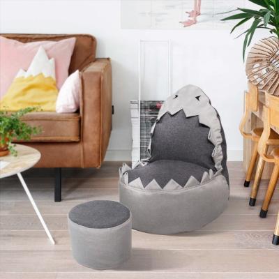 China Fashionable Wholesale Shark Shape Comfortable Lazy Chair Scary Sofa Bean Bags For Kids for sale