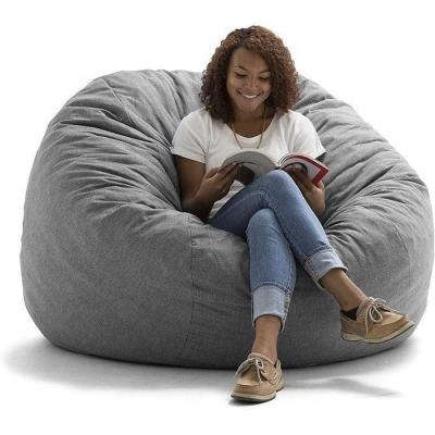 China Large Sofa Bed Foam Filled Giant Lounger Slipcovered 5ft Large Bean Bag Cover for sale