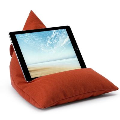 China (Other) Color Adjustable Single Cushion Ipad Sit Iphone Tablet Holder Stand Fabric Bean Bags Chair Reader for sale