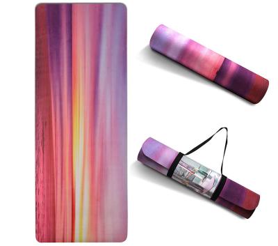 China Eco-friendly Suede+TPE Suede Tape Portable Travel Yoga Mat for sale