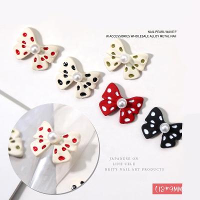 China Nail Art Decoration Paso Sico Pearls Wave Dot Butterfly Bow Japanese Popular Nail Art Metal Decoration For DIY Festival Fashion Finger Designs for sale