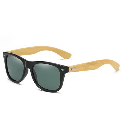 China Fashion Sunglasses Vintage Nail Frame Colored Mirror Polarized Sunglasses Fashion Shades Bamboo Sunglasses for sale